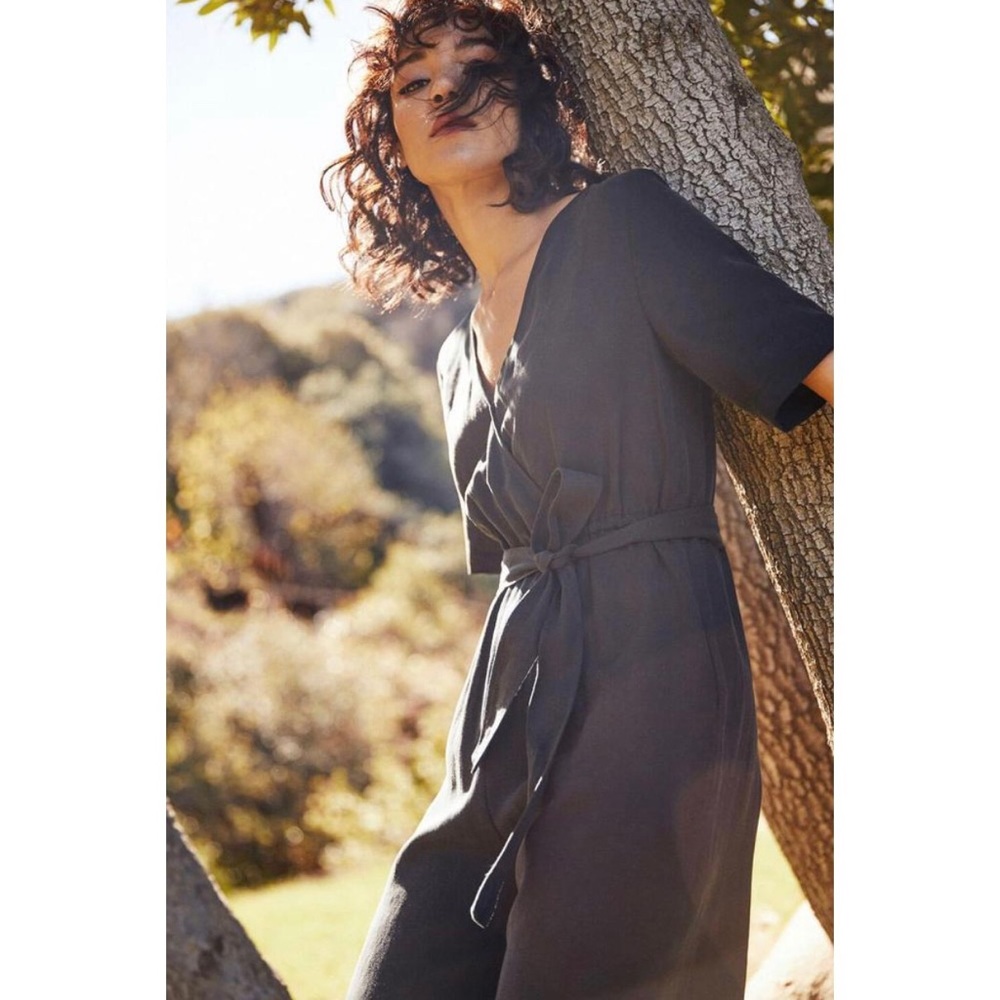 VETTA Reversible Wrap Jumpsuit | XS Black